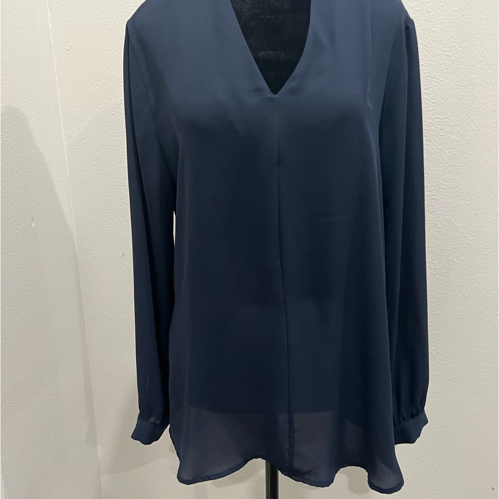 Violet and Claire Dark blue blouse